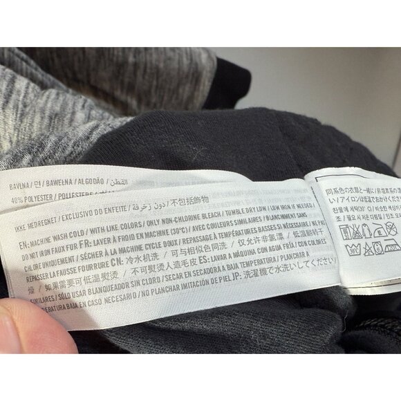 Abercrombie & Fitch Womens Quilted Sherpa Hooded Jacket Small Gray Fall Winter - Picture 12 of 13